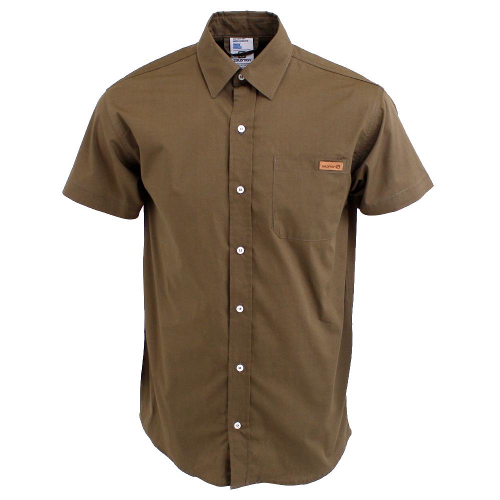 Salomon Skjorter Herre Olivengrøn - OXFORD SS SHIRT M (KMVIG-5490)
